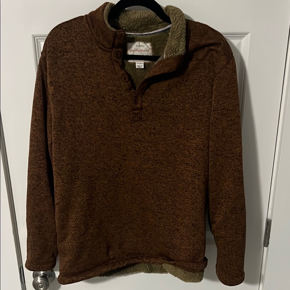 Weatherproof Brown Sweater Textured Knit